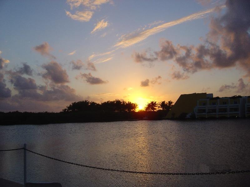 Sunset in Cancun