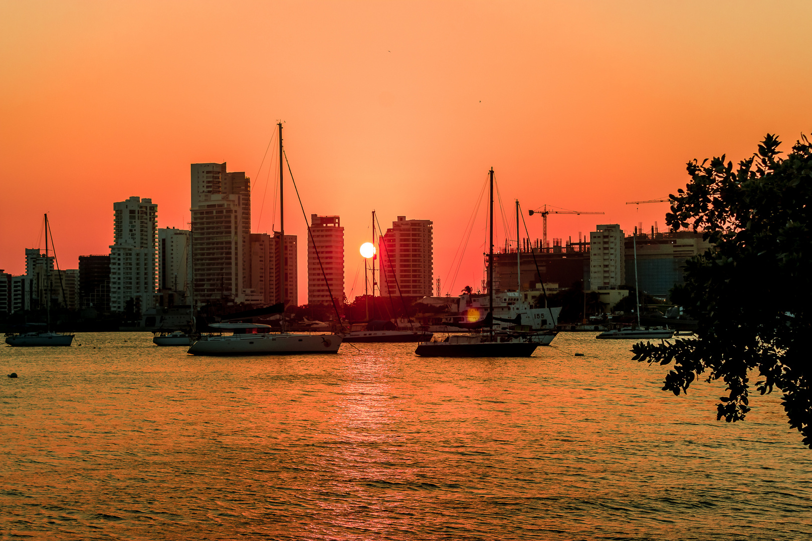 Sunset in Cartagena (Columbia)