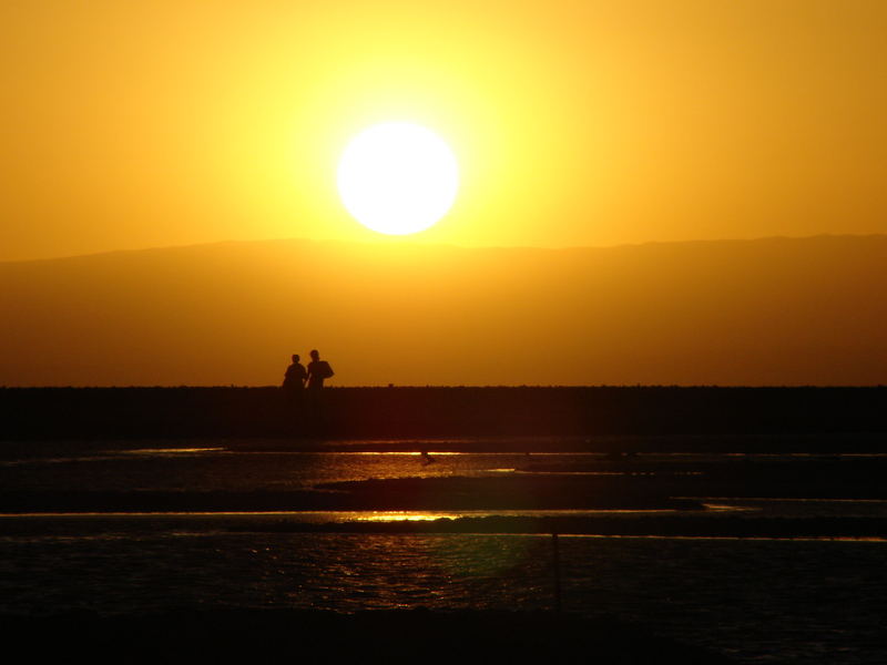 Sunset in Cejar lagoon (Chile. Feb. 2007)