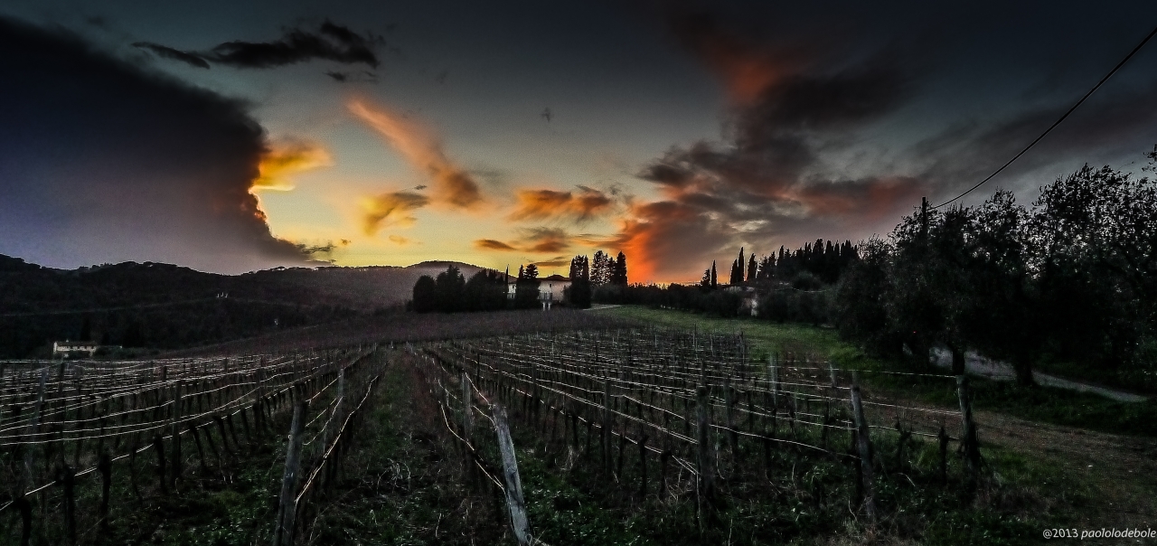 Sunset in Chianti