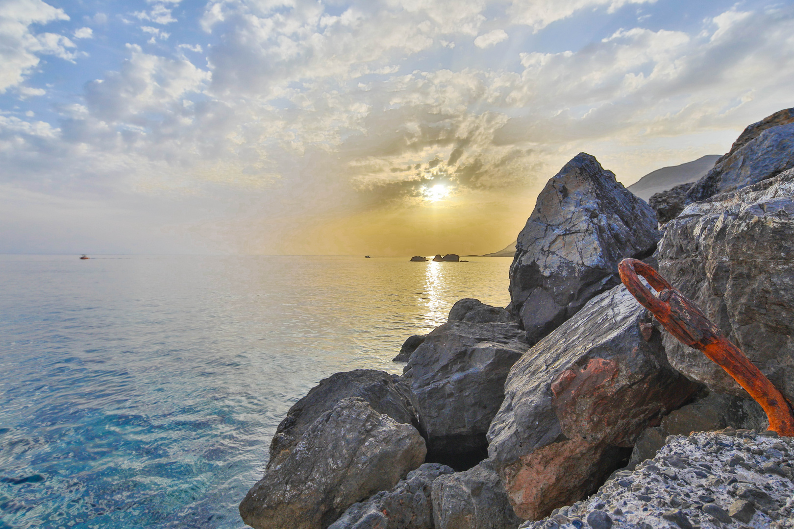 sunset in Chora Sfakion, Kreta