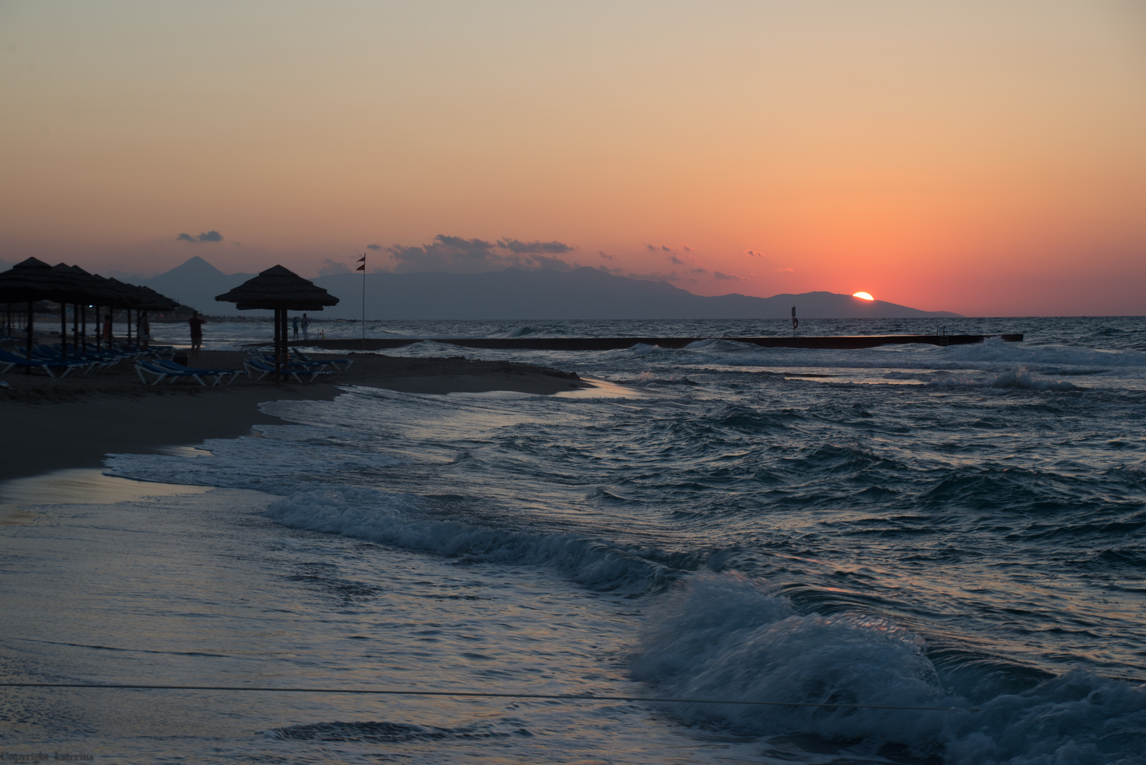 sunset in Crete'