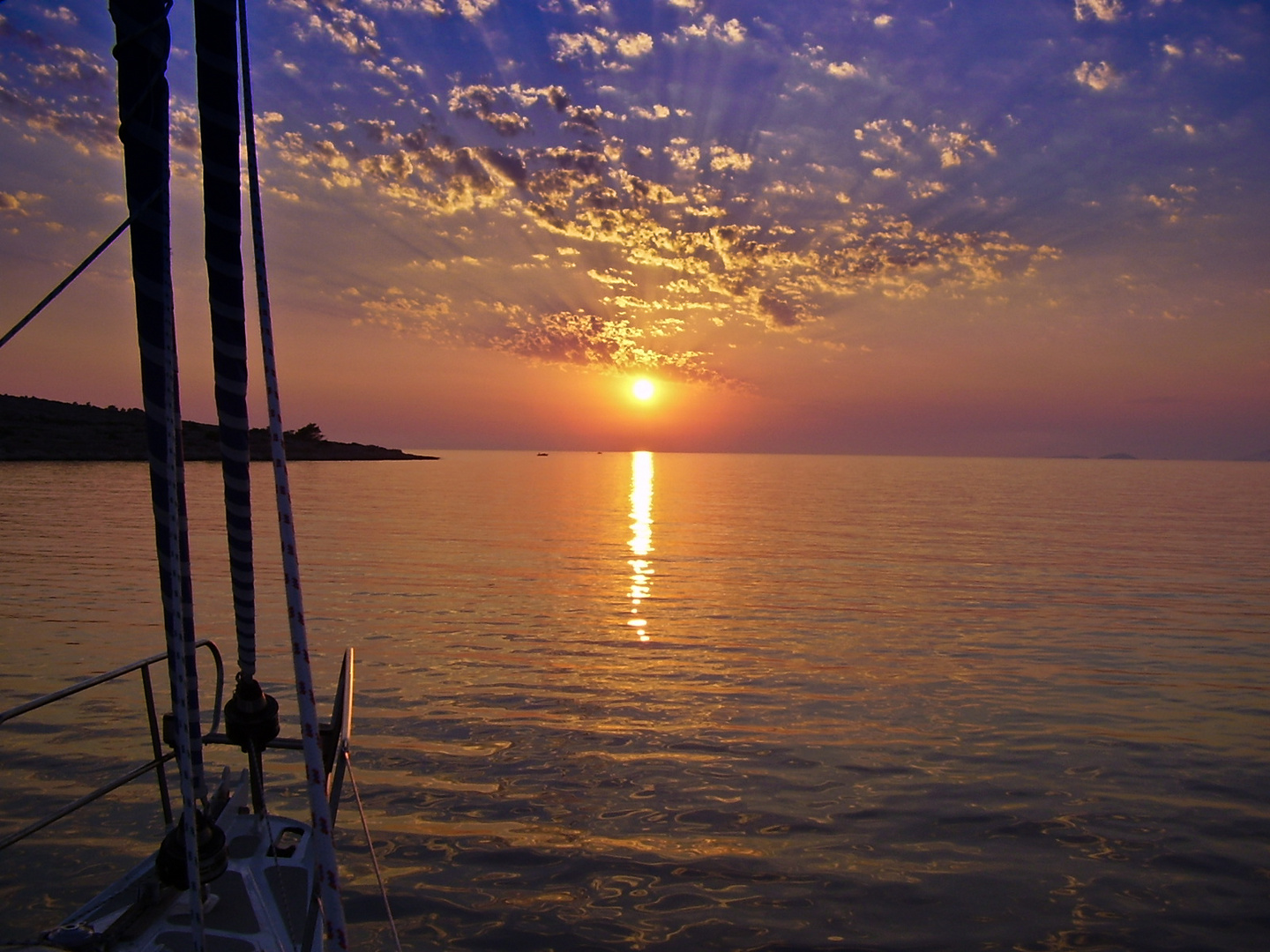 sunset in croatia