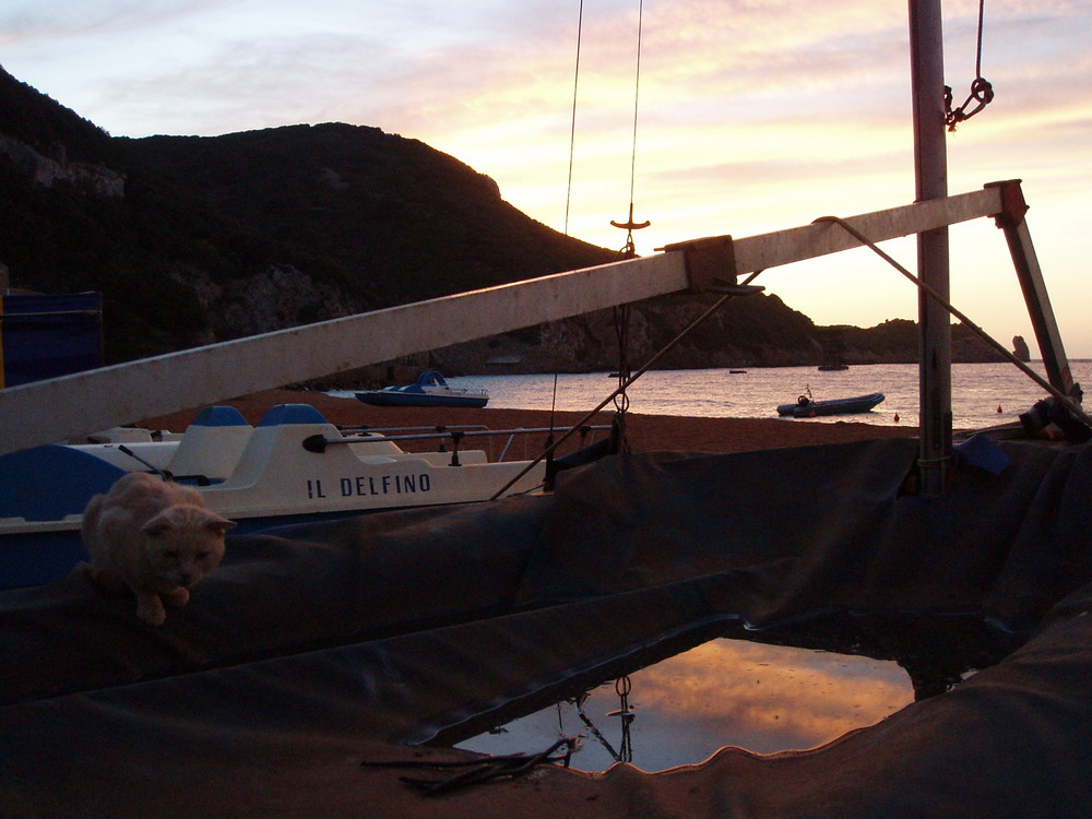 Sunset in der Bucht von Campese/Giglio