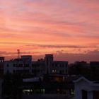 sunset in dhaka city