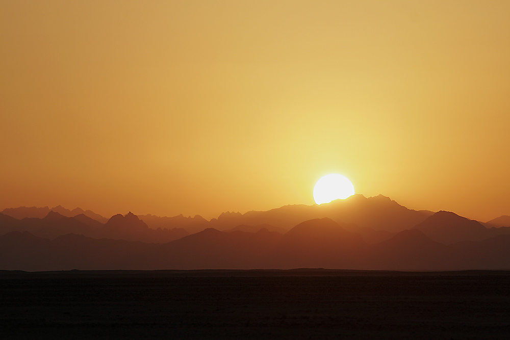 sunset in egypt