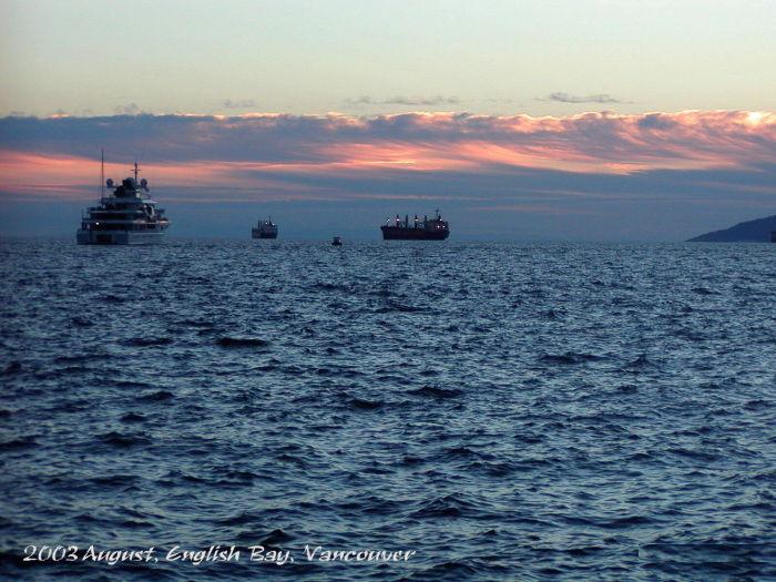 Sunset in English Bay, Vancouver Canada