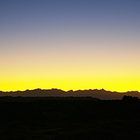 Sunset in Fiordland, New Zealand