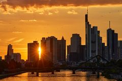 Sunset in Frankfurt