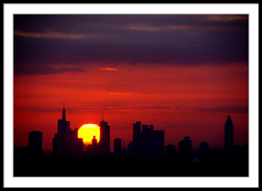 Sunset in Frankfurt