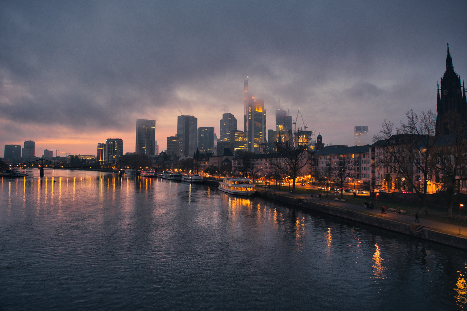 Sunset in Frankfurt