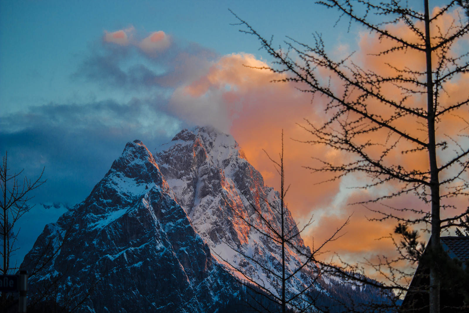 Sunset in Garmisch Partenkirchen