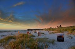 Sunset in Germany Isle Hiddensee 