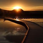 Sunset in Grand Prismatic Spring 2