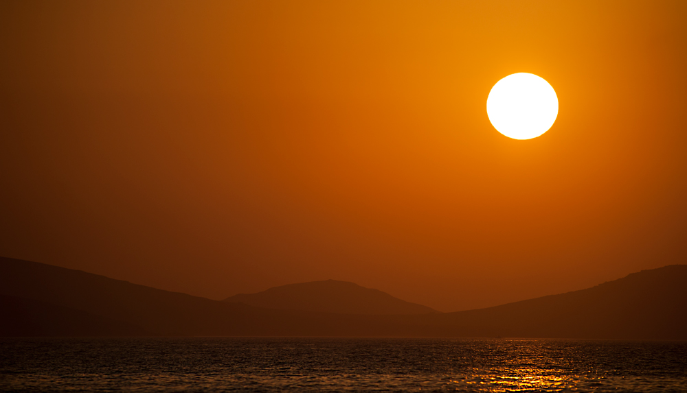 Sunset in Greece