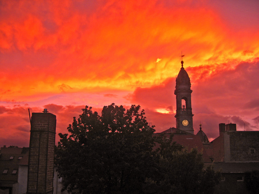 sunset in Großenhain