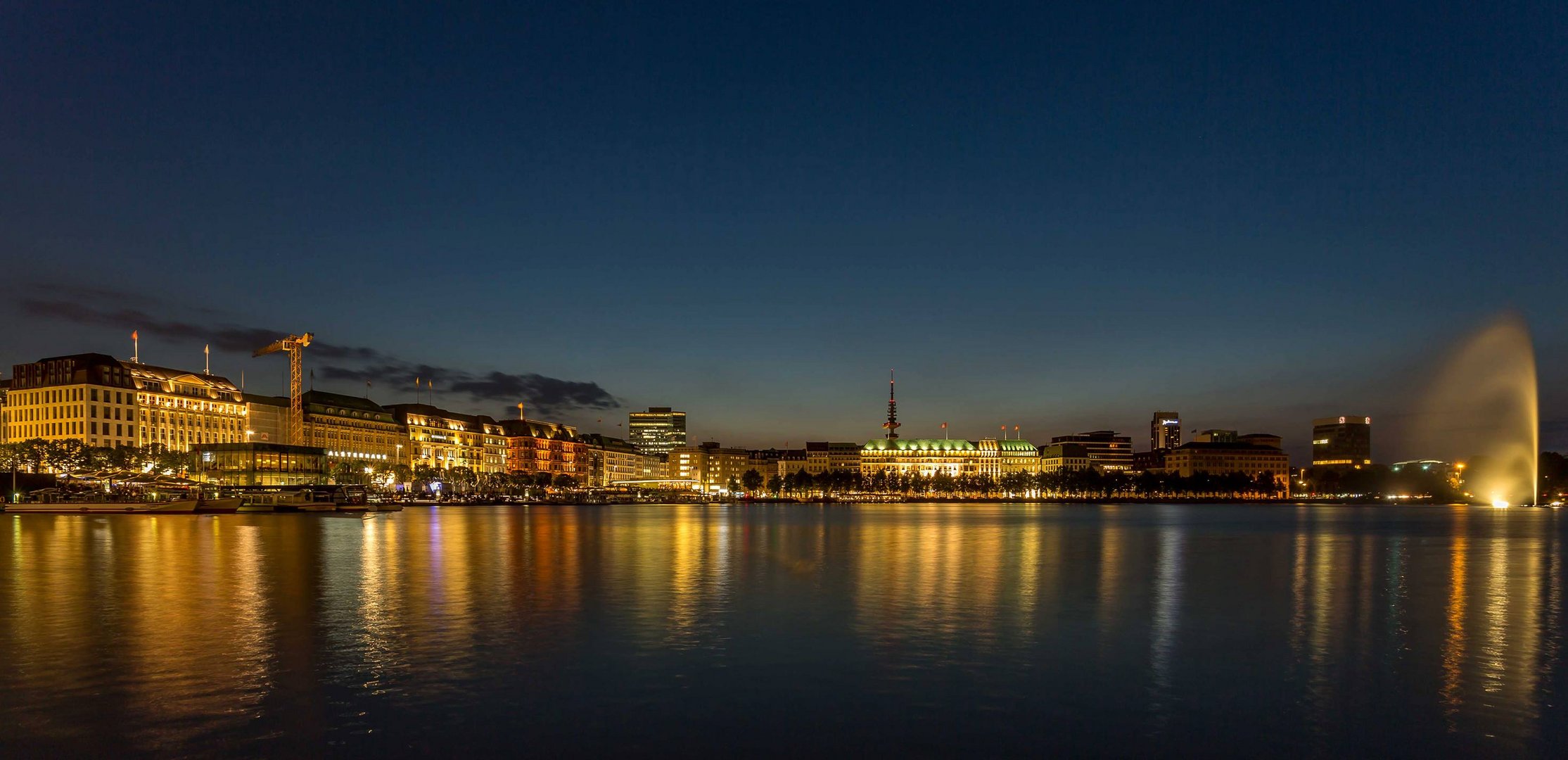 Sunset in Hamburg