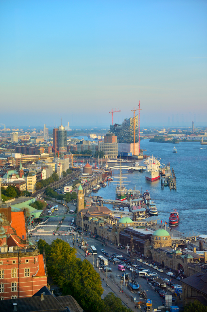 Sunset in Hamburg