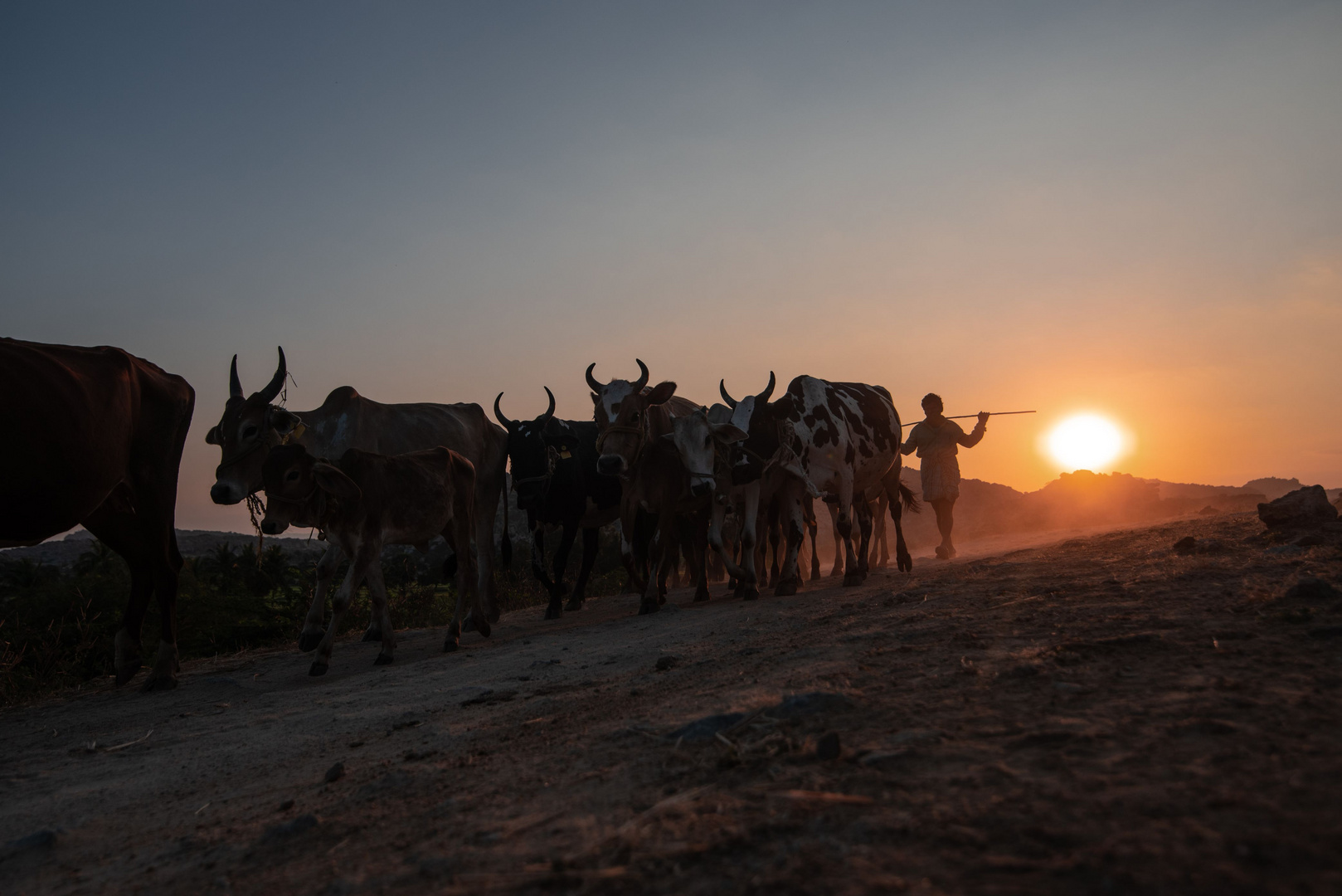 Sunset in Hampi