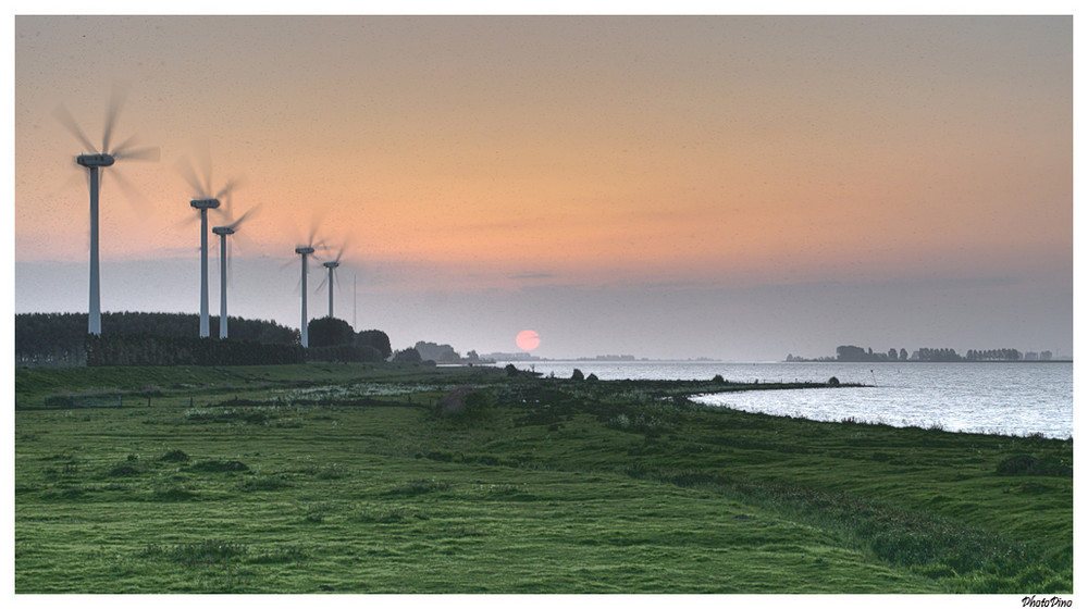 sunset in Holland