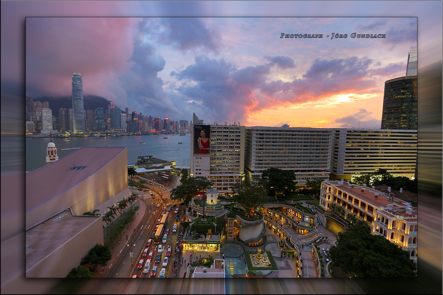 Sunset in Hong Kong