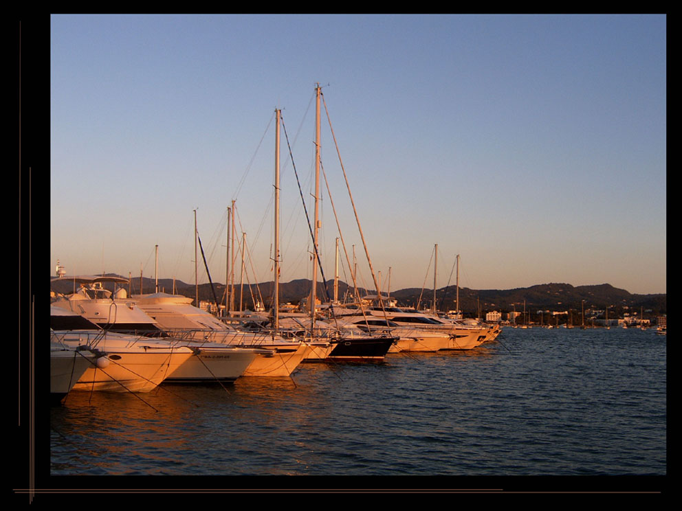 sunset in ibiza