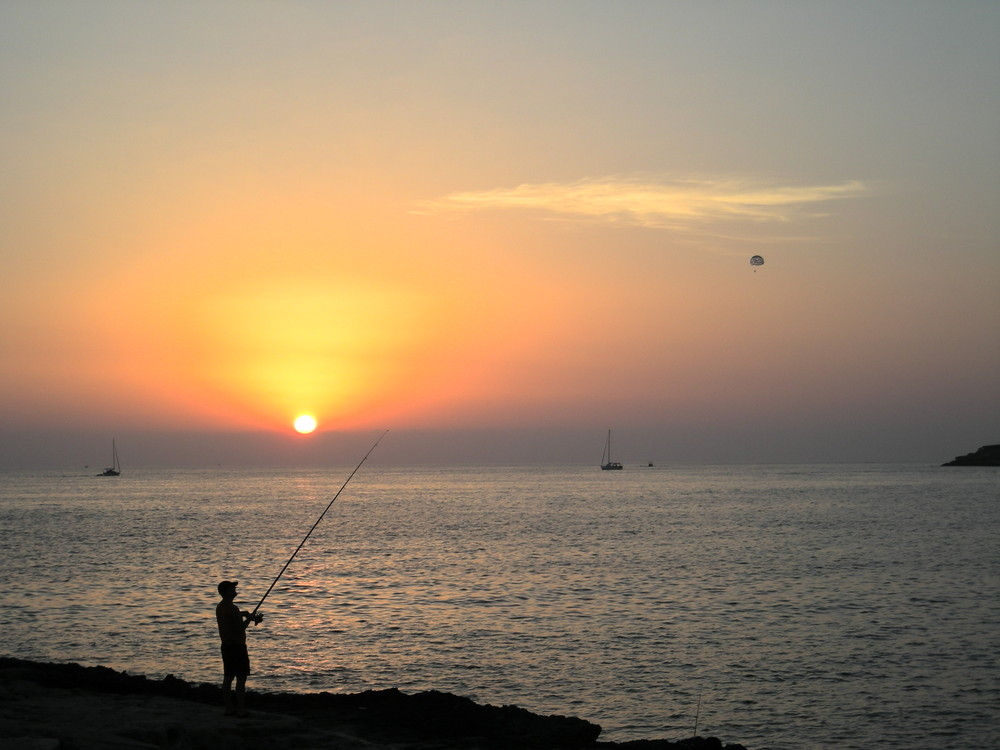 sunset in ibiza