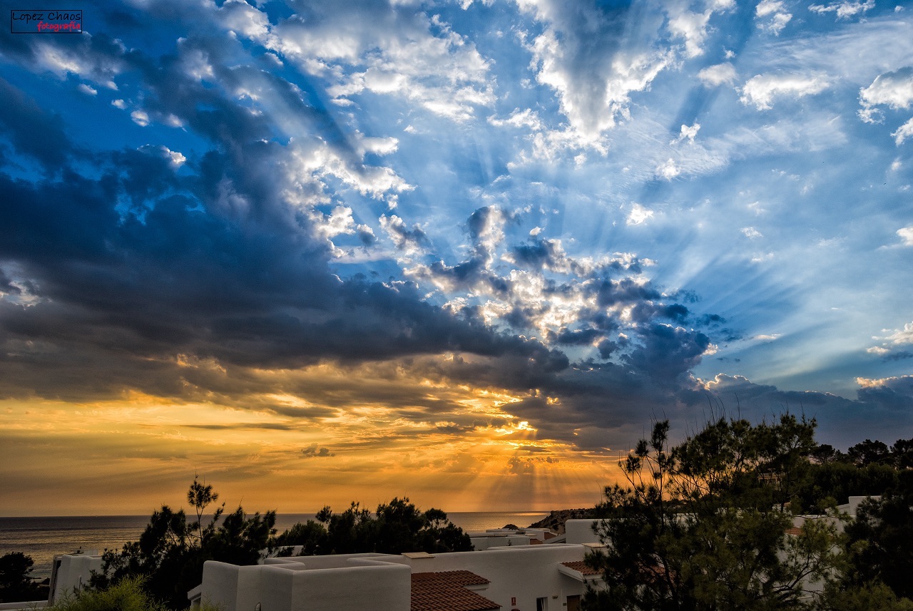 Sunset in Ibiza island. 2010