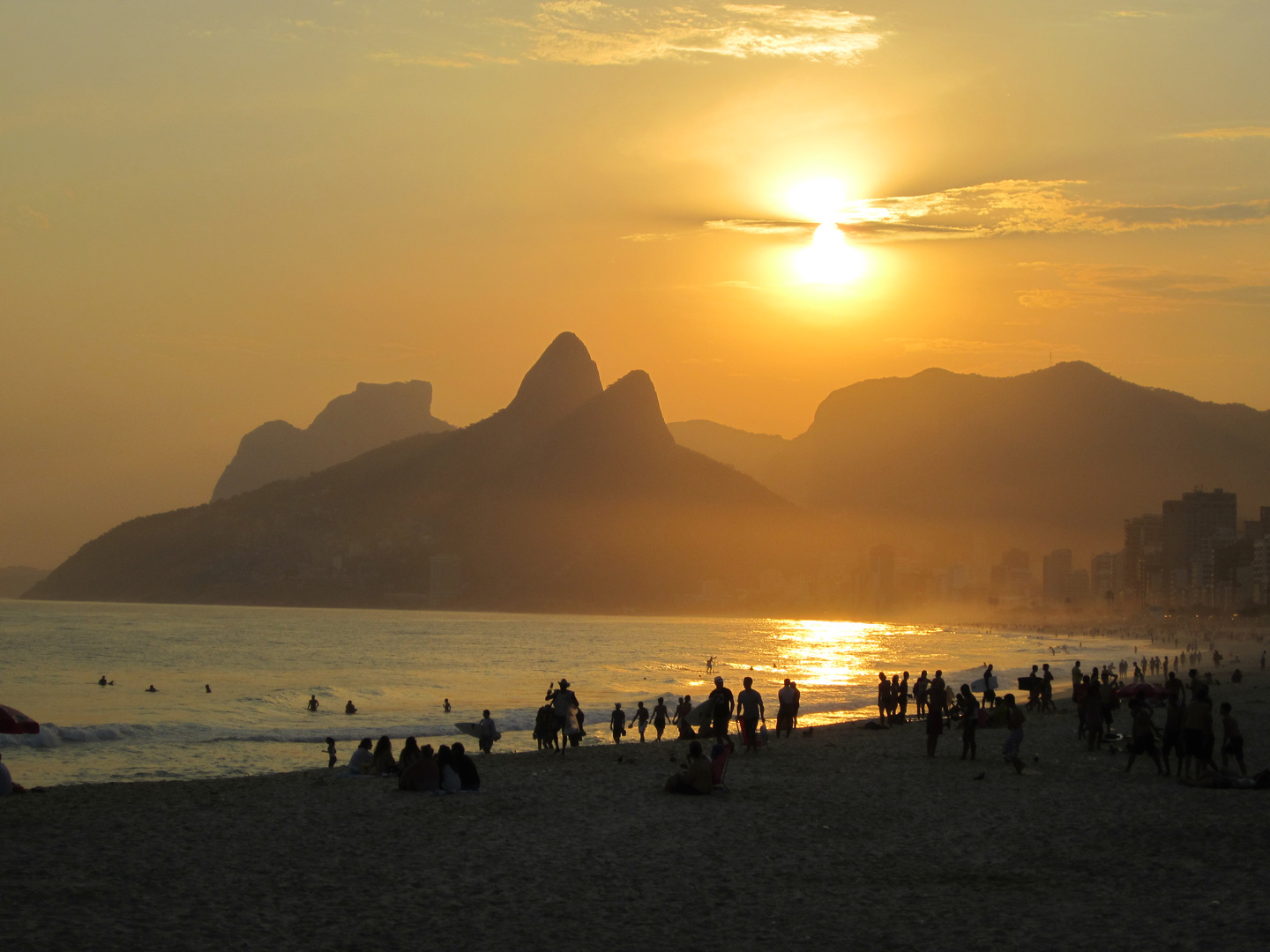 Sunset in Ipanema