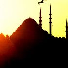 Sunset in Istanbul with mosque - Sonnenuntergang mit Moschee