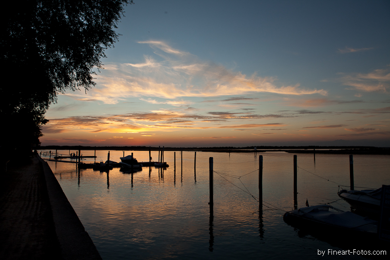 - sunset in Italy -