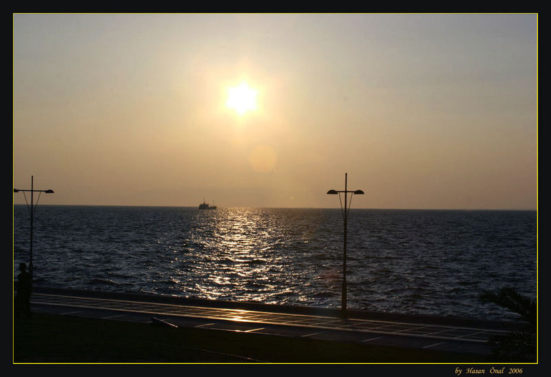 SUNSET IN IZMIR BEACH...