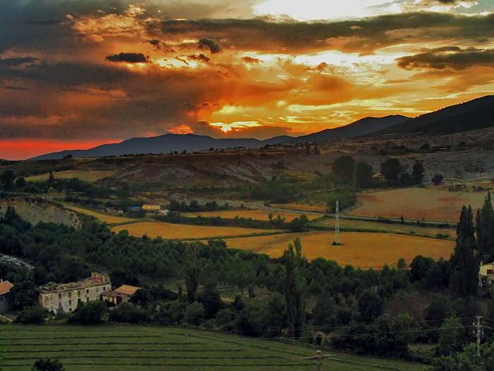 Sunset in Jaca(Huesca-Aragón)