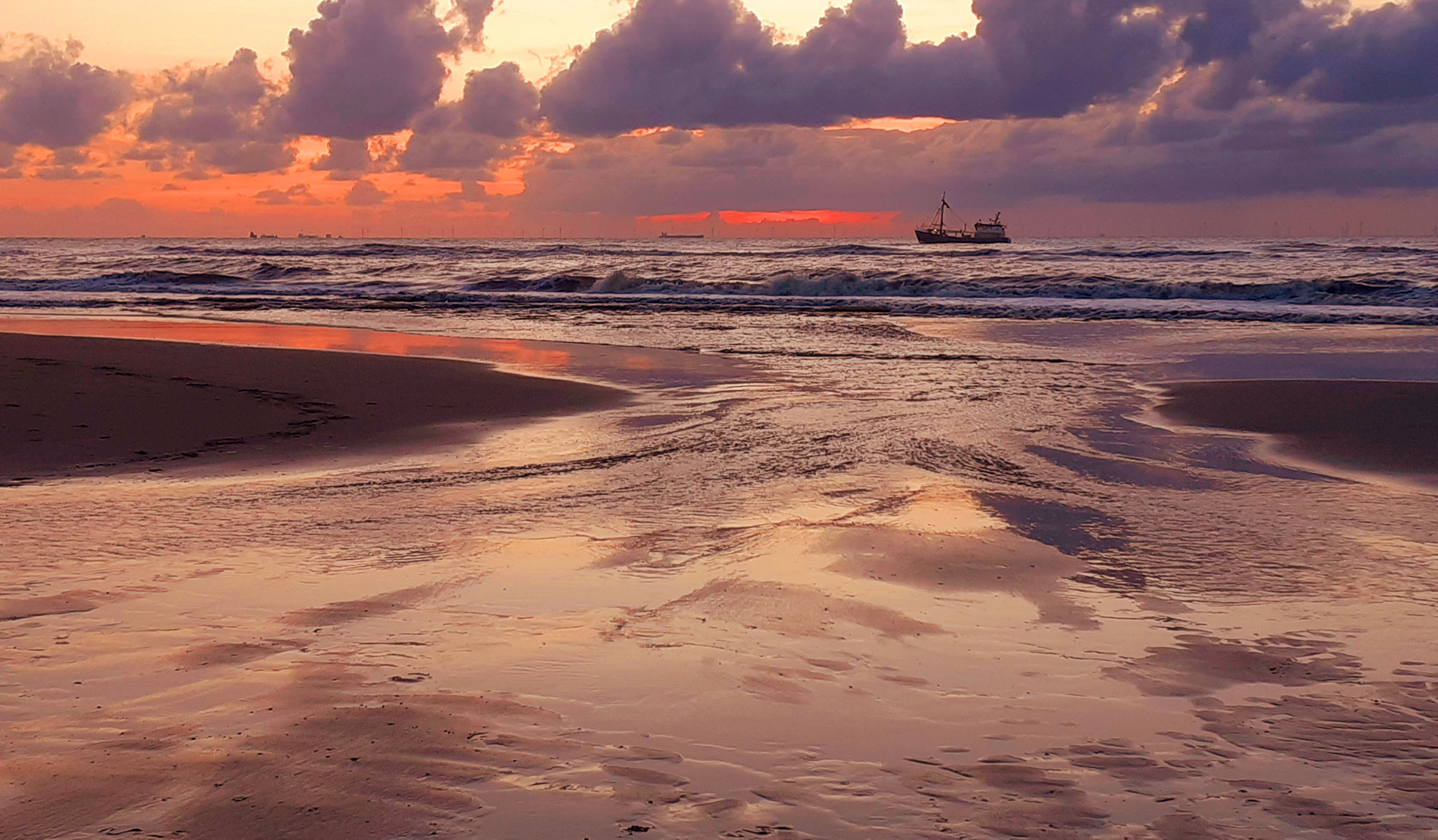 Sunset in Katwijk aan Zee 