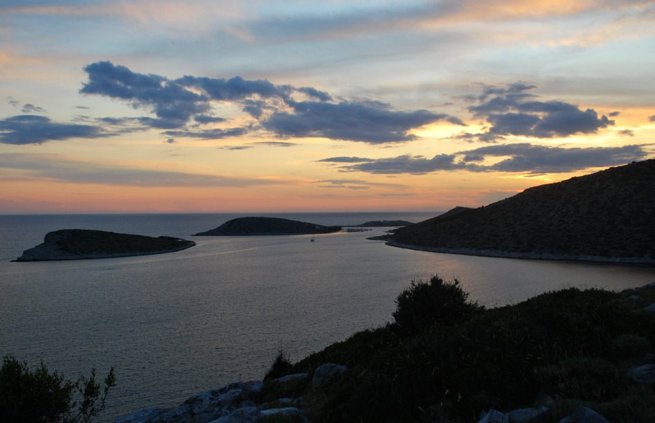 sunset in Kornati NP