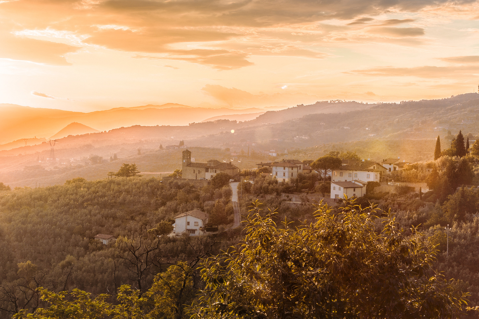 Sunset in Lamporecchio