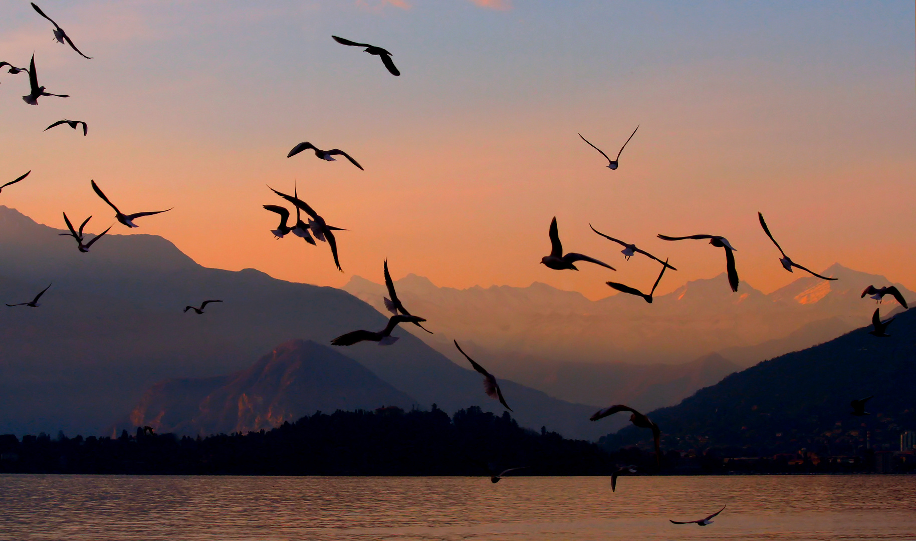 Sunset in Laveno