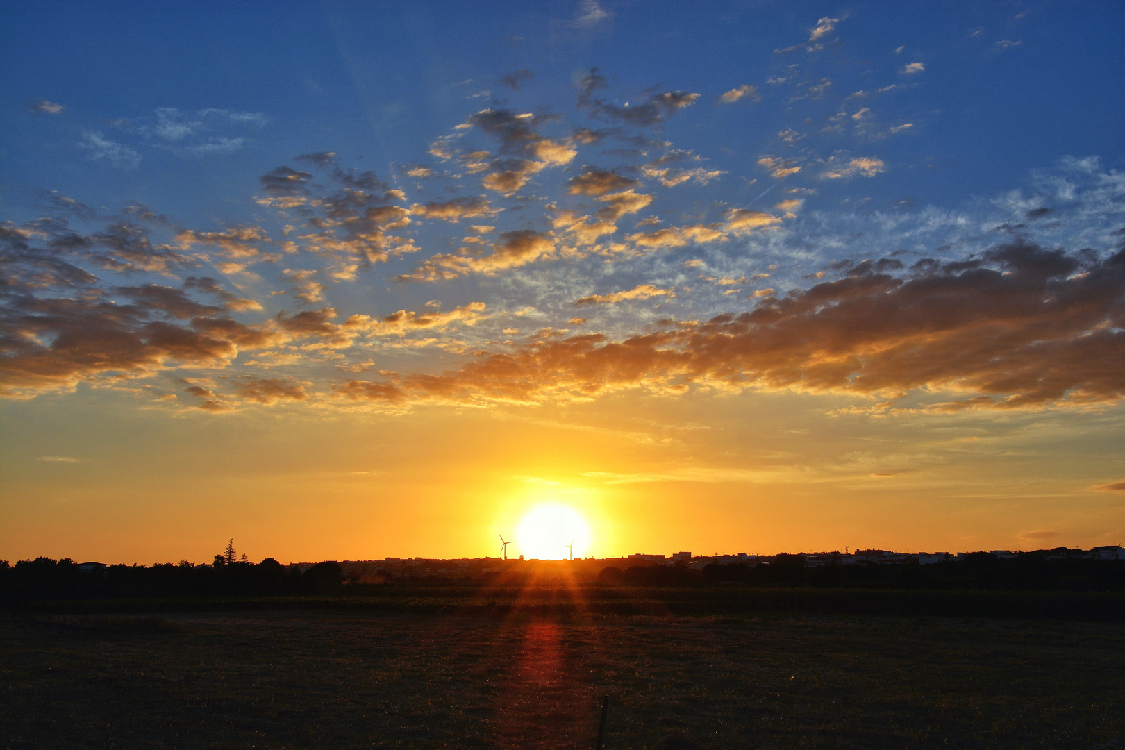 sunset in Lizzano (south Italy)