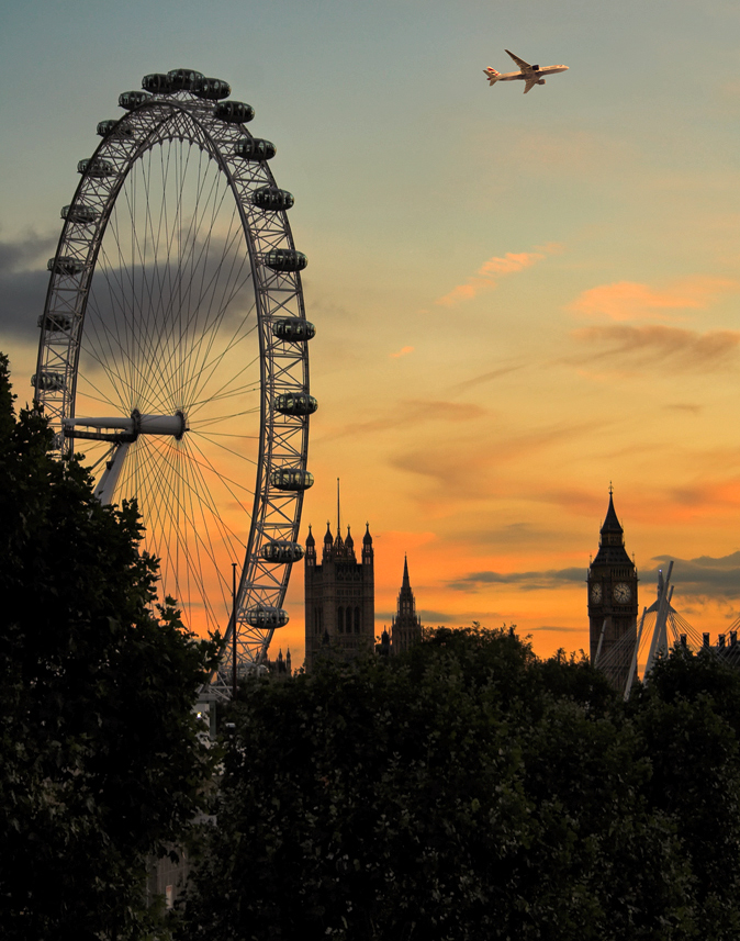 Sunset in London