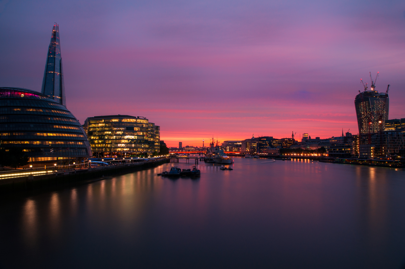 Sunset in London