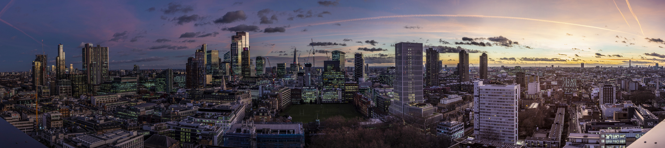 Sunset in London