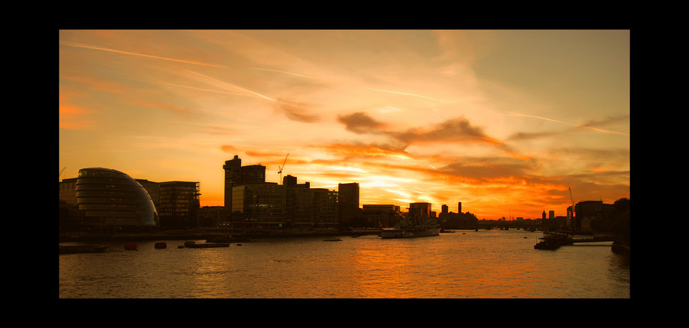 sunset in London