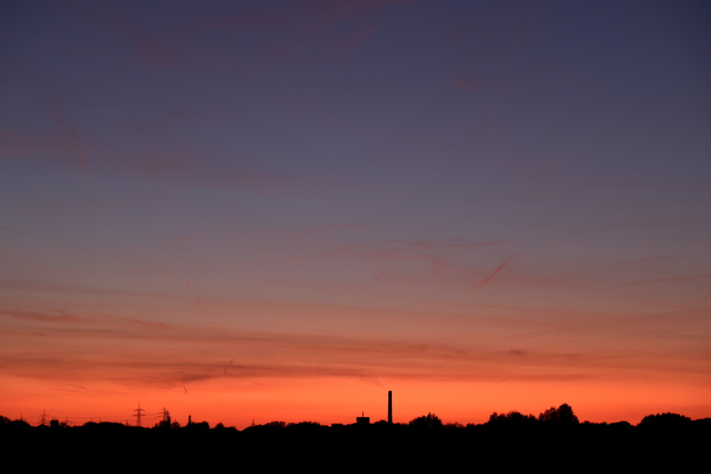 Sunset in Lünen on the 19/09/2019