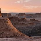 SUNSET IN LUT DESERT.