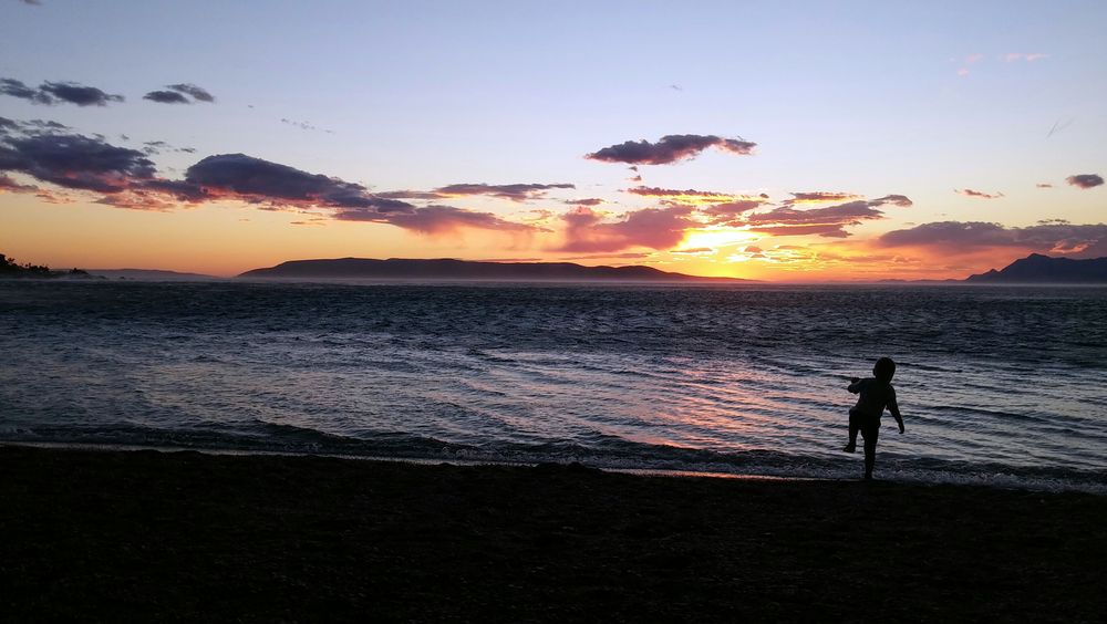 Sunset in Makarska, Croatia