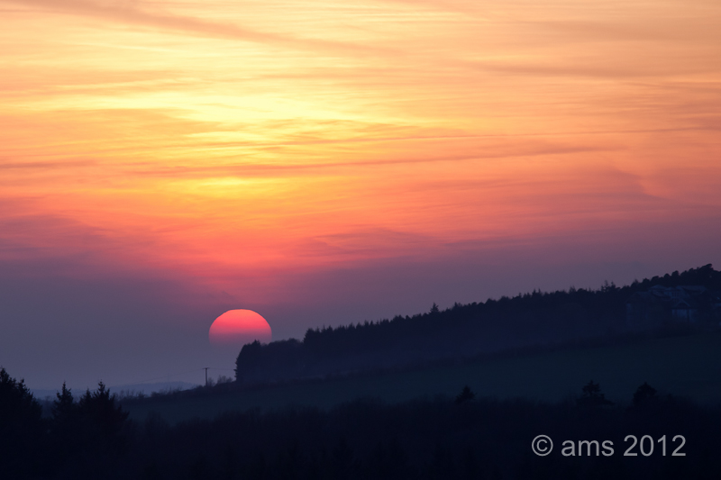 Sunset in March