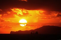 Sunset in Marina di Massa