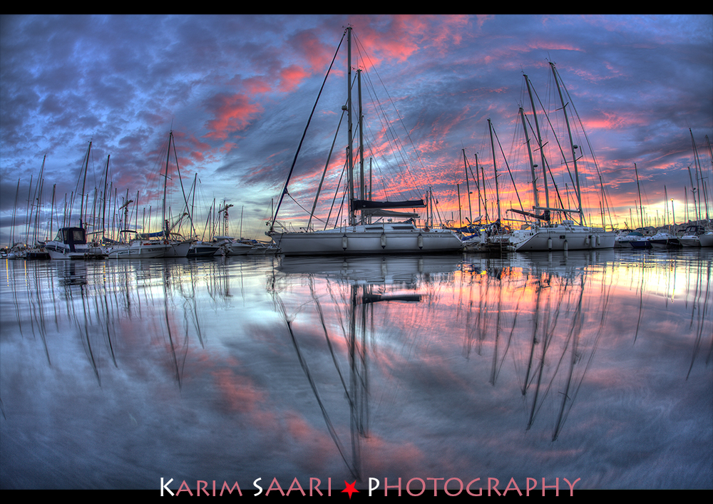 Sunset in Marseille (Port de l'Estaque)