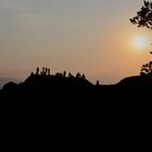 Sunset in Meteora