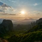 Sunset in Meteora